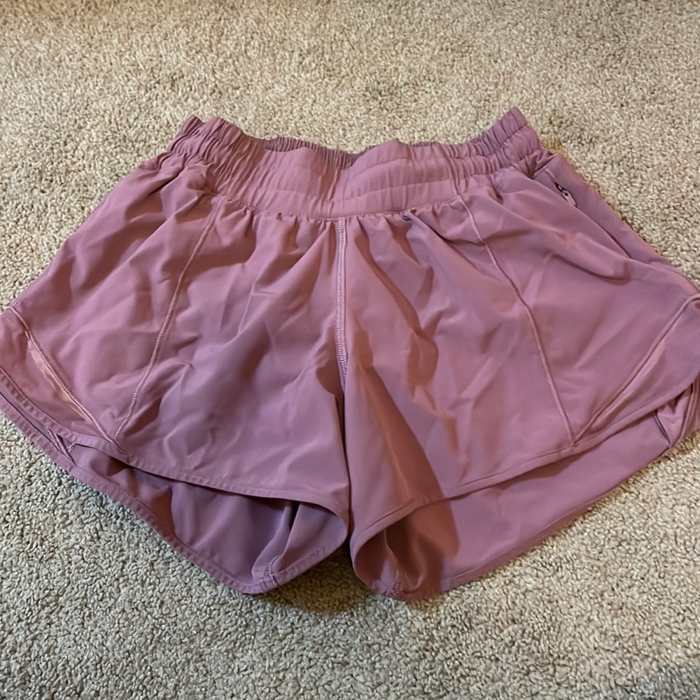 Purple hotty hot 4” shorts - size 4